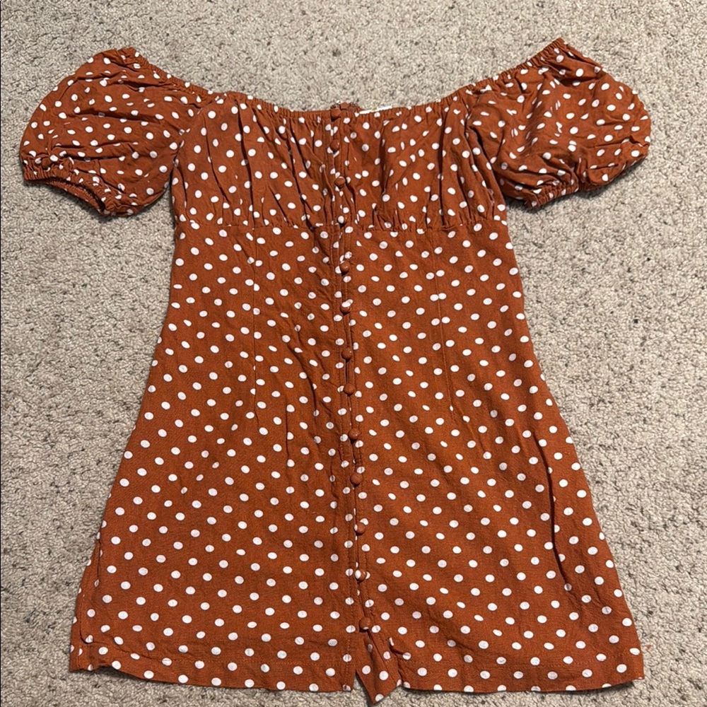 By Together Polka Dot rust dress - Picture 2 of 8